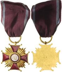 Złoty Krzyż Zasługi PRL, 43 mm, wstążka