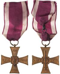 Krzyż Walecznych 1944, 43.5 mm, wstążka