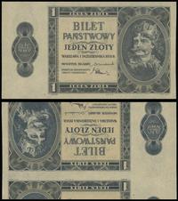 1 złoty 01.10.1938, obustronny druk strony główn