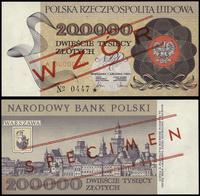 200.000 złotych 01.12.1989, seria A, numeracja: 