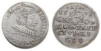 trojak 1591, Ryga, Iger R.91.1.c (-), Gerbaszews