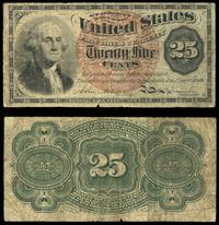 25 centów 1863, duża czerwona pieczęć, Friedberg