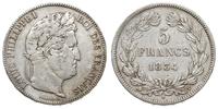 5 franków 1834 T, Nantes, popiersie autorstwa Do