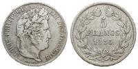 5 franków 1835 A, Paryż, popiersie autorstwa Dom