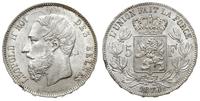 5 franków 1876, Bruksela, piękne lustro, De Mey 