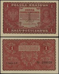 1 marka polska 23.08.1919, seria I-LE 269826, Lu