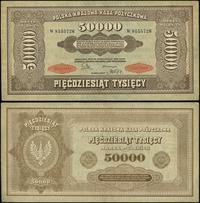 50.000 marek polskich 10.10.1922, seria W 815572