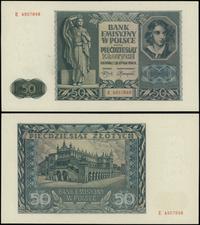 50 złotych 1.08.1941, seria E 4957848, Lucow 817