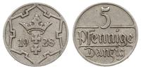 5 fenigów 1928, Berlin, rzadszy rocznik, Parchim