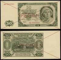 50 złotych 01.07.1948, seria AA, numeracja 13245