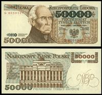 50.000 złotych 01.12.1989, seria G, numeracja 80