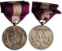 medal srebrny Za Długoletnią Służbę (XX), srebro