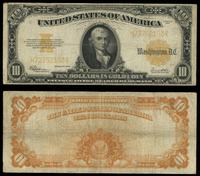 10 dolarów 1922, seria H 72752193, żółta pieczęć