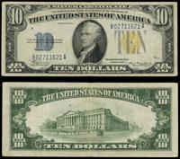 10 dolarów 1934A, seria B 02711621A, podpisy: Ju