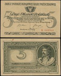 5 marek polskich 17.05.1919, seria K, numeracja 