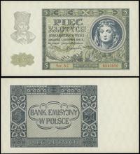5 złotych 1.08.1941, seria AC, numeracja 6540850