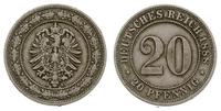 Niemcy, 20 fenigów, 1888/A
