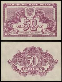 50 groszy 1944, bez serii i numeracji, złamany r