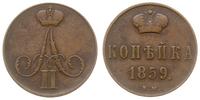 1 kopiejka 1859 BM, Warszawa, Bitkin 478, Plage 