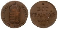 1 krajcar 1849 NB, Nagybanya, miedź, Huszár 2097