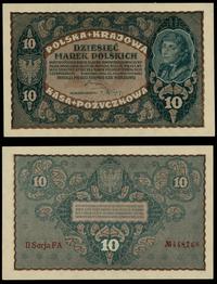 10 marek polskich 23.08.1919, seria II-FA, numer
