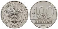 100 złotych 1990, Warszawa, PRÓBA-NIKIEL - Nomin