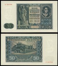 50 złotych 01.08.1941, seria E, numeracja 495784