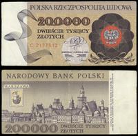 200.000 złotych 01.12.1989, seria C, numeracja 2