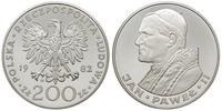 200 złotych 1982, Szwajcaria, Jan Paweł II, miej