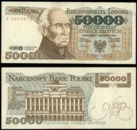 50.000 złotych 01.12.1989, seria E, numeracja 08