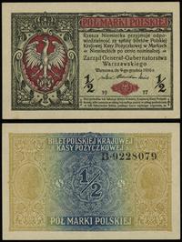 1/2 marki polskiej 9.12.1916, ''Generał'', nieśw