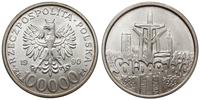 100 000 złotych 1990, USA, Solidarność, rzadsza 