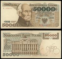 50.000 złotych 01.12.1989, seria R, numeracja 30