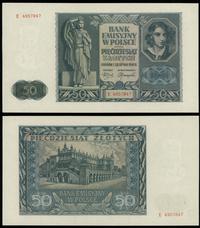 50 złotych 1.08.1941, seria E, numeracja 4957844