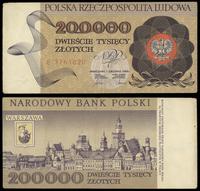 200.000 złotych 1.12.1989, seria E, numeracja 37