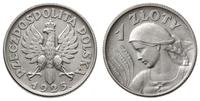 Polska, 1 złoty, 1925. - kropka po dacie