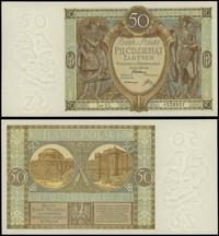 50 złotych 1.09.1929, seria EC 1558957, wyśmieni