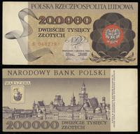 200.000 złotych 01.12.1989, seria B, numeracja 0