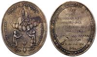 1862, owalny, srebro 33x 23 mm, złocony
