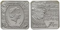 1 dolar 2010, Warszawa, Fryderyk Chopin, srebro 