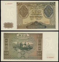 100 złotych 01.08.1941, seria D, numeracja 15318