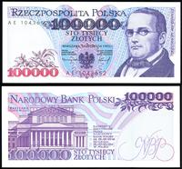 100.000 złotych 16.11.1993, seria i numeracja AE