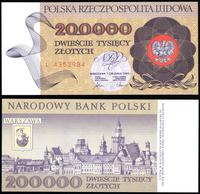 200.000 złotych 1.12.1989, seria i numeracja L 4