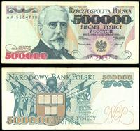 500.000 złotych 16.11.1993, seria i numeracja AA
