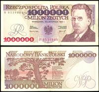 1.000.000 złotych 16.11.1993, seria i numeracja 
