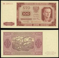 100 złotych 01.07.1948, seria KR, numeracja 2291
