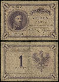 1 złoty 28.02.1919, seria 39 C, numeracja 082693