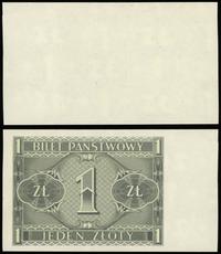 1 złoty 1.10.1938, bez serii i numeracji, papier