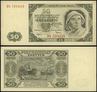 50 złotych 1.07.1948, seria DS, numeracja 725421