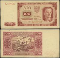 100 złotych 1.07.1948, seria DA, numeracja 83074